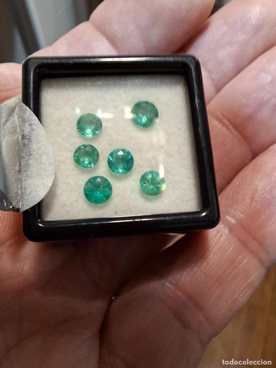 Joyeria: Lote de esmeraldas brillantes