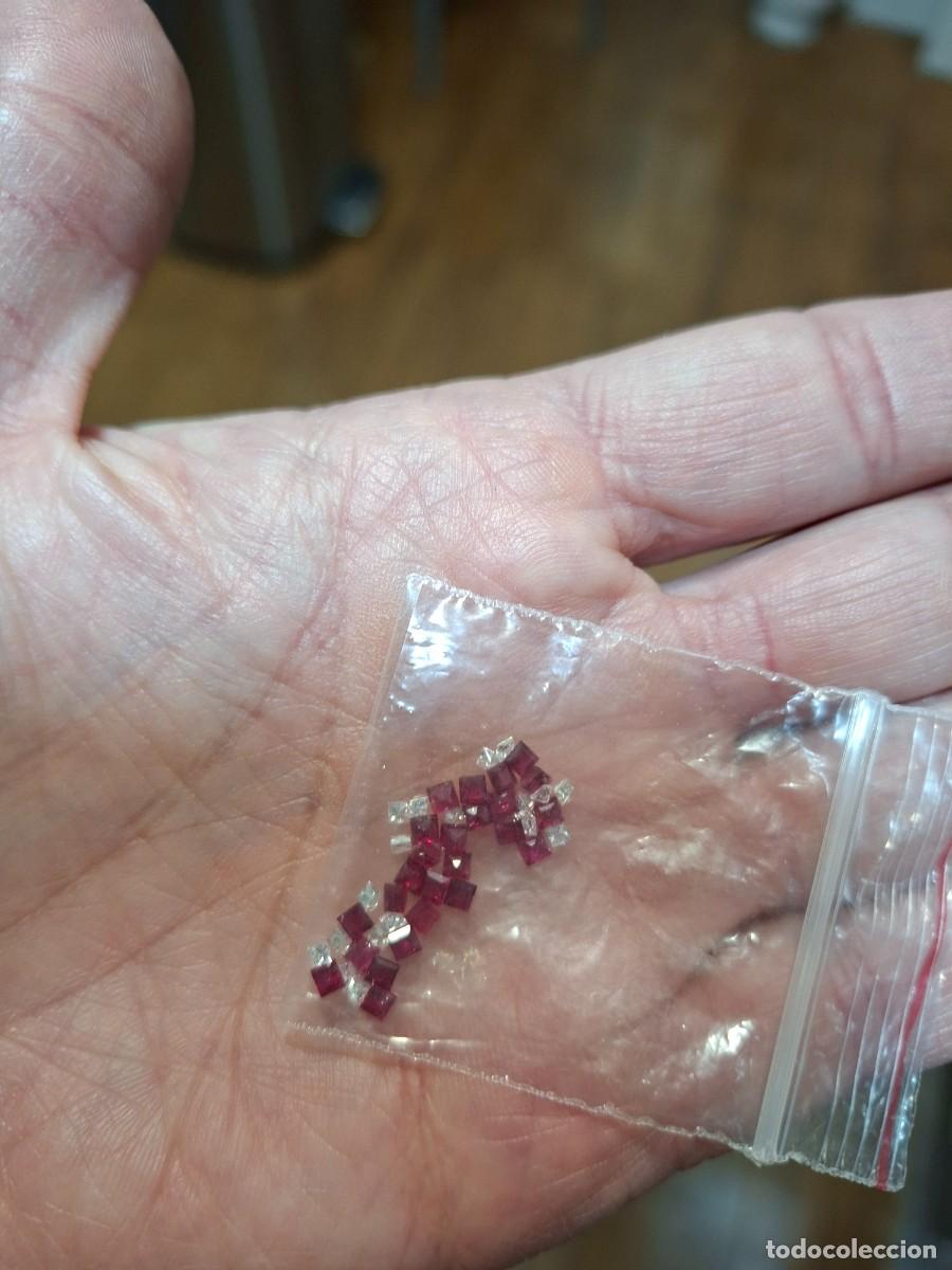 Joyeria: Lote de rubies talla princesau