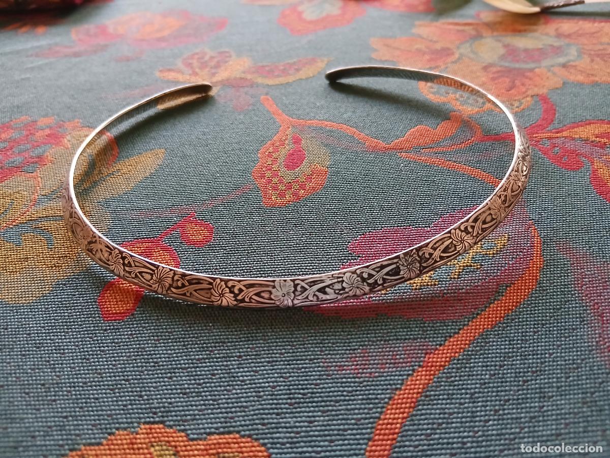 Joyeria: Gargantilla ,collar de plata dise&ntilde;o Art Nouveau