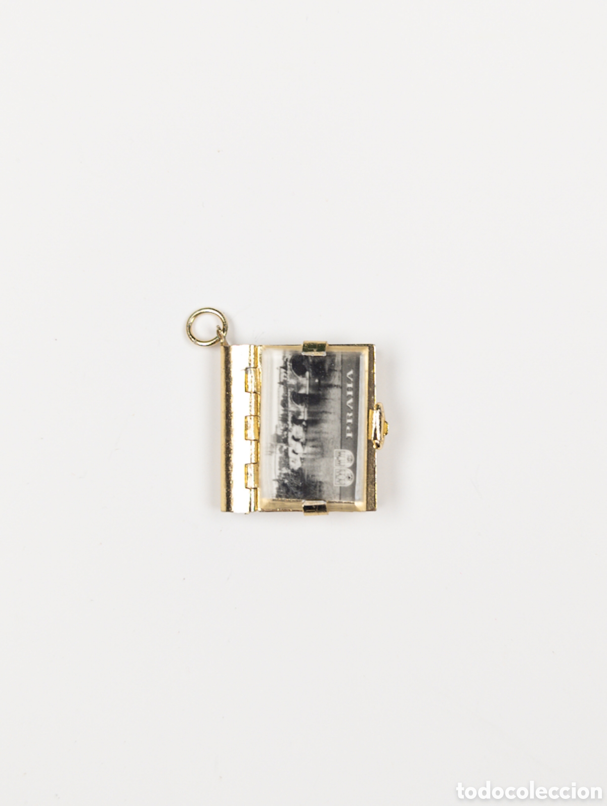 Joyeria: Colgante con mini postales de Praga souvenir