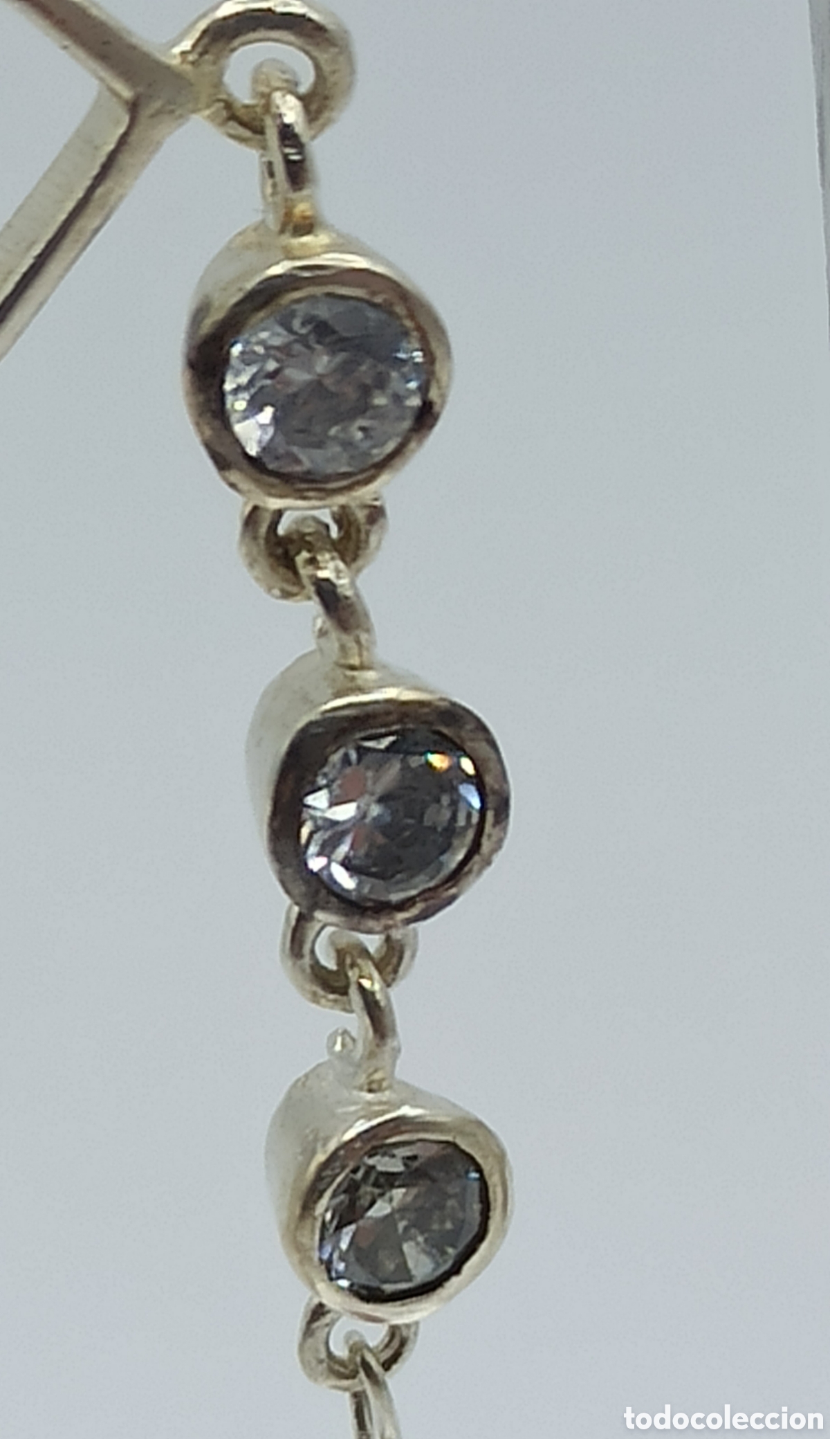 Joyeria: Pendientes Granates y Circonitas en Plata - Foto 7