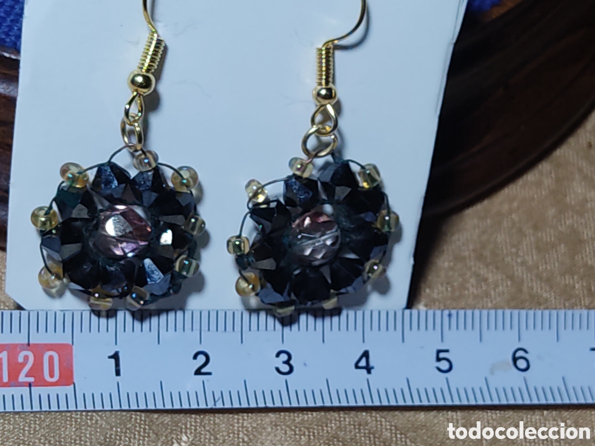 Joyeria: Pendientes de cristal Vintage. - Foto 3