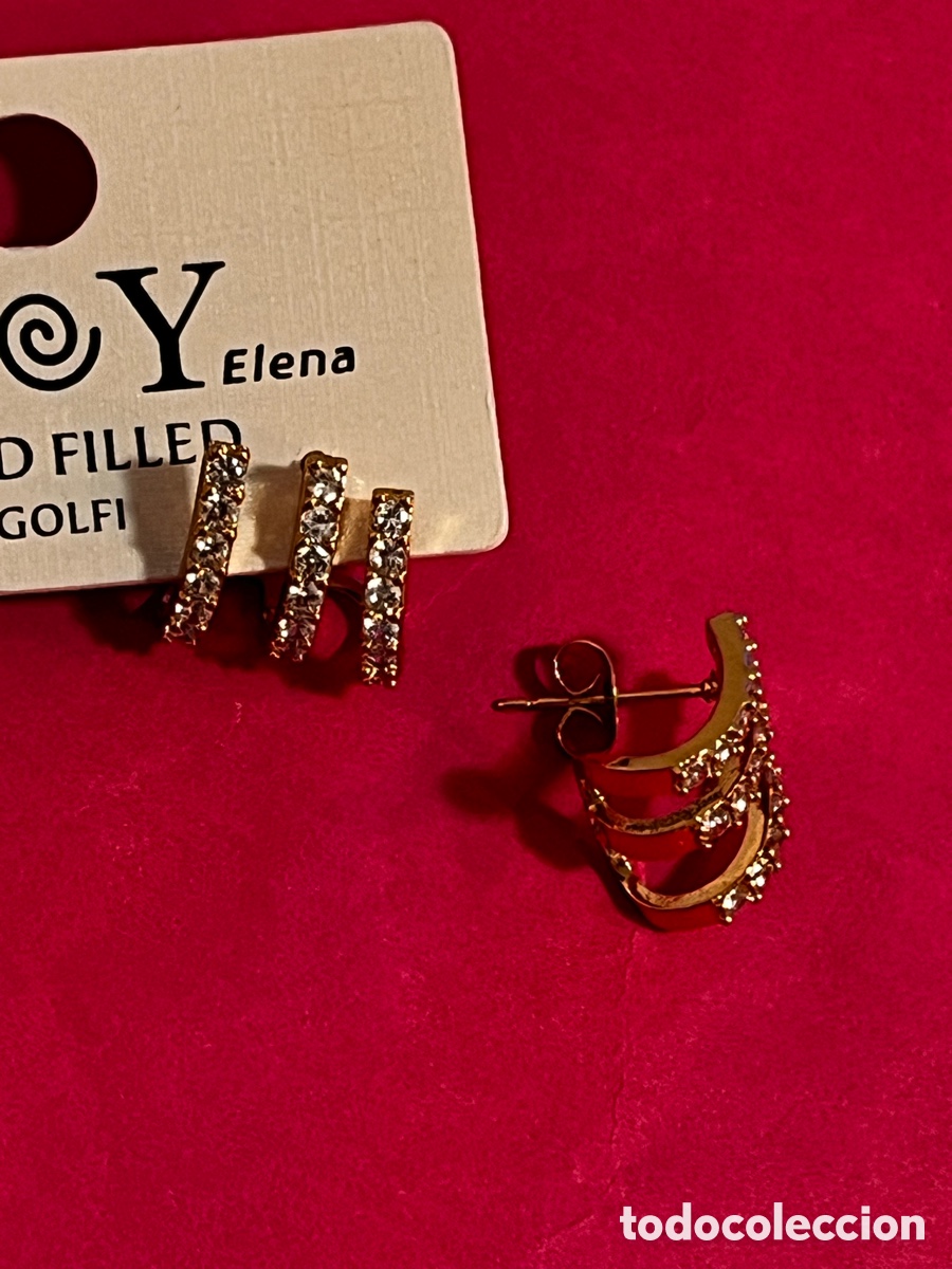 Joyeria: Pendientes Gold Filled E@Y Elena (ba&ntilde;o de oro) - Foto 3
