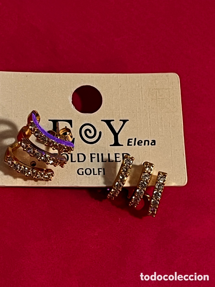 Joyeria: Pendientes Gold Filled E@Y Elena (ba&ntilde;o de oro) - Foto 5