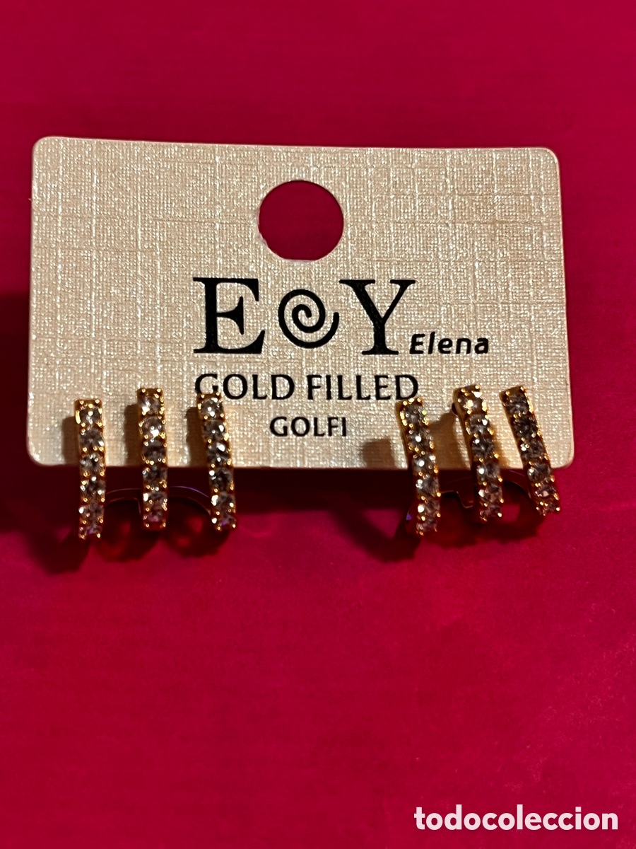 Joyeria: Pendientes Gold Filled E@Y Elena (ba&ntilde;o de oro) - Foto 1