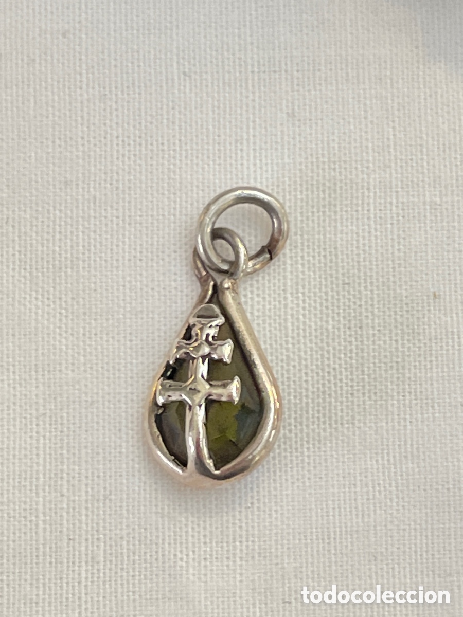 Joyeria: Colgante plata y turmalina verde laboratorio