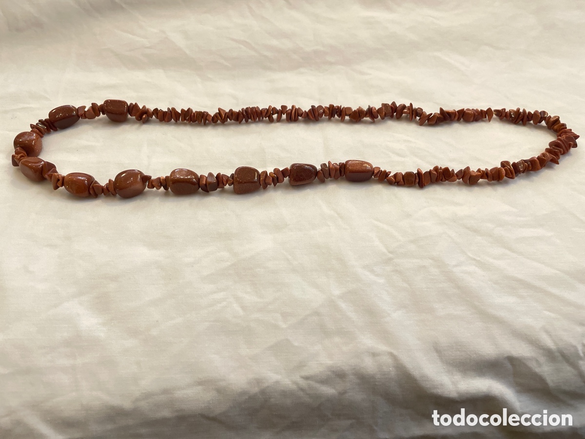Joyeria: Collar aventurina siglo XX