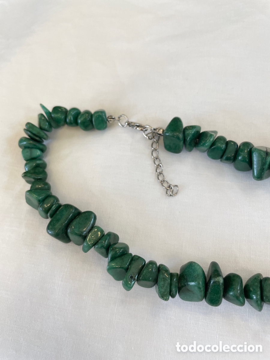 Joyeria: Collar cuarzo verde siglo XX - Foto 2