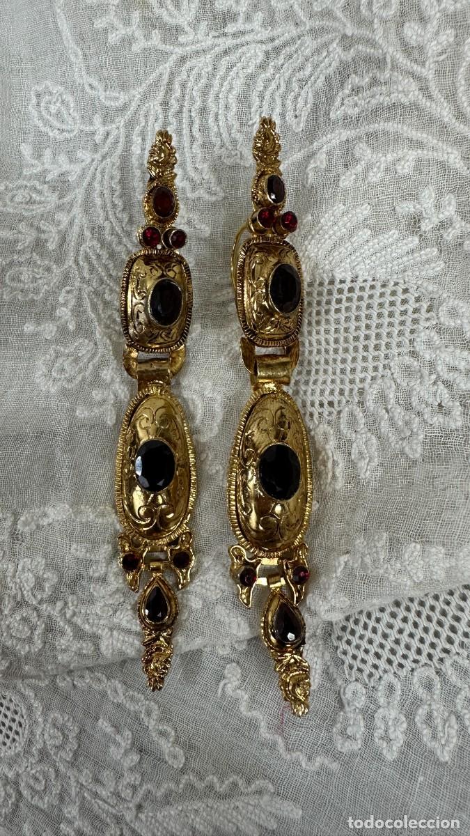 Joyeria: Pendientes de picos. 10 cm. - Foto 2