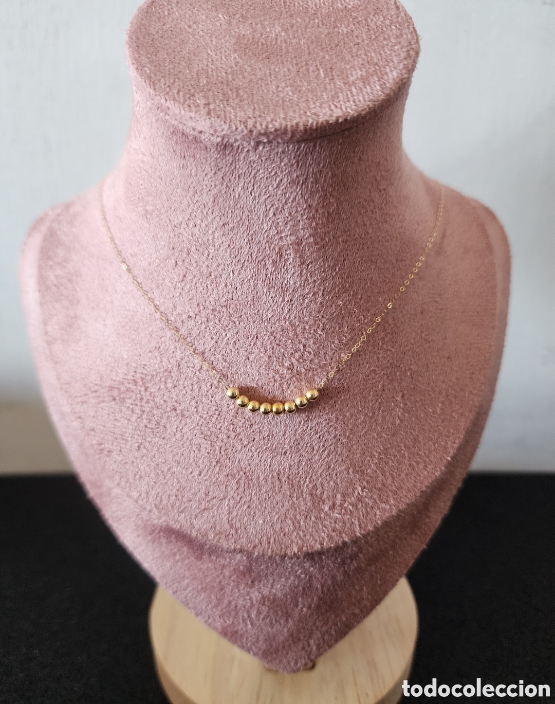 Joyeria: Collar oro 18k y bolitas oro 18k