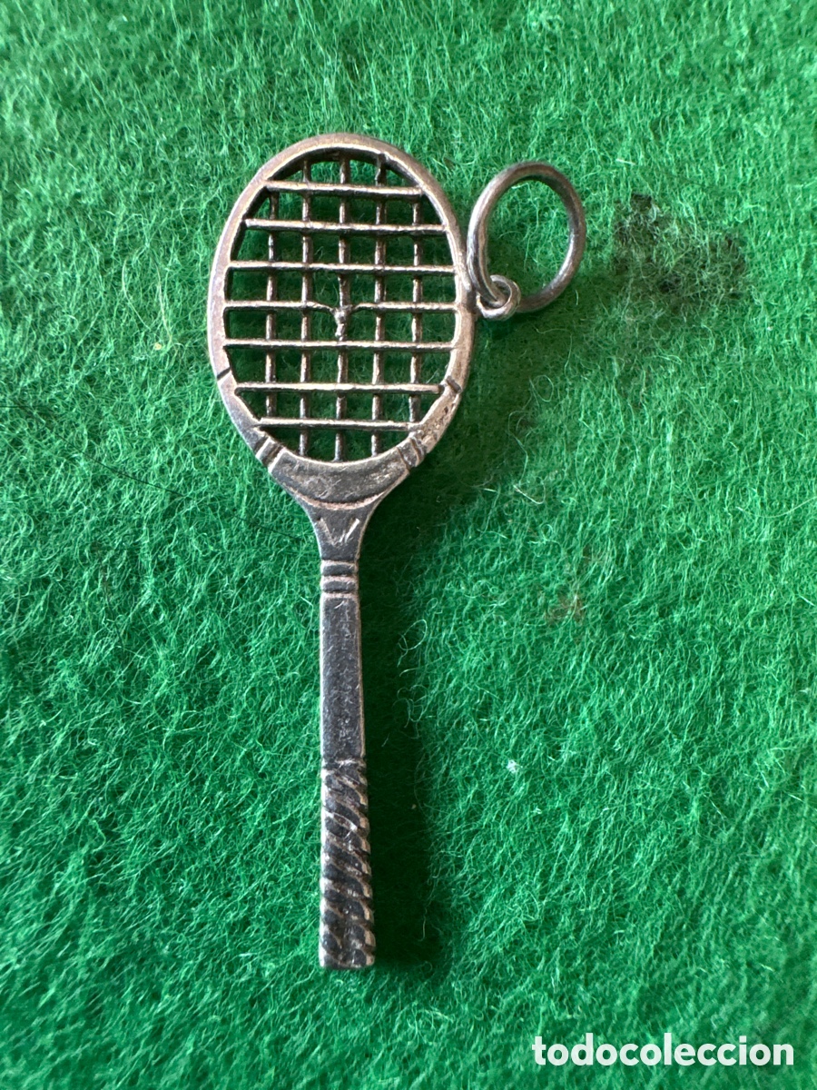 Joyeria: Colgante plata de ley raqueta de tenis (A15)