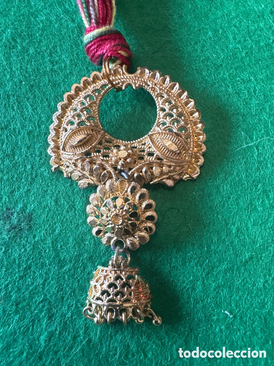 Joyeria: Colgante regional gallego, sapo o rapi&ntilde;a gallega dorado (A15)