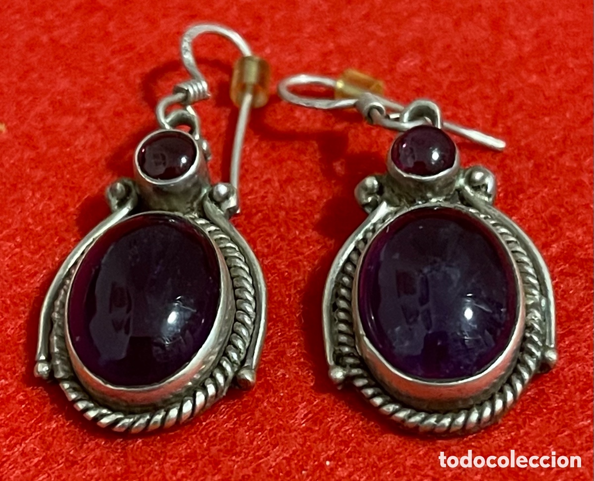 Joyeria: Simp&aacute;tica, pareja de pendientes en plata de ley contrastada - Foto 2