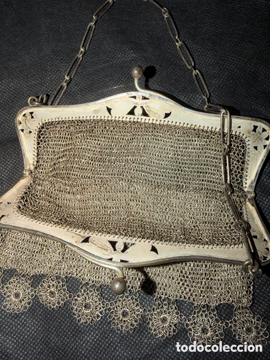 Joyeria: Bolso antiguo de plata (1900) - Foto 4