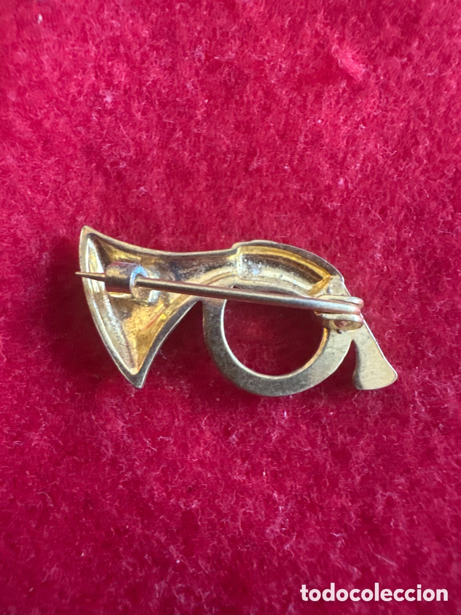 Joyeria: Broche corneta oro de Toledo (A1) - Foto 2