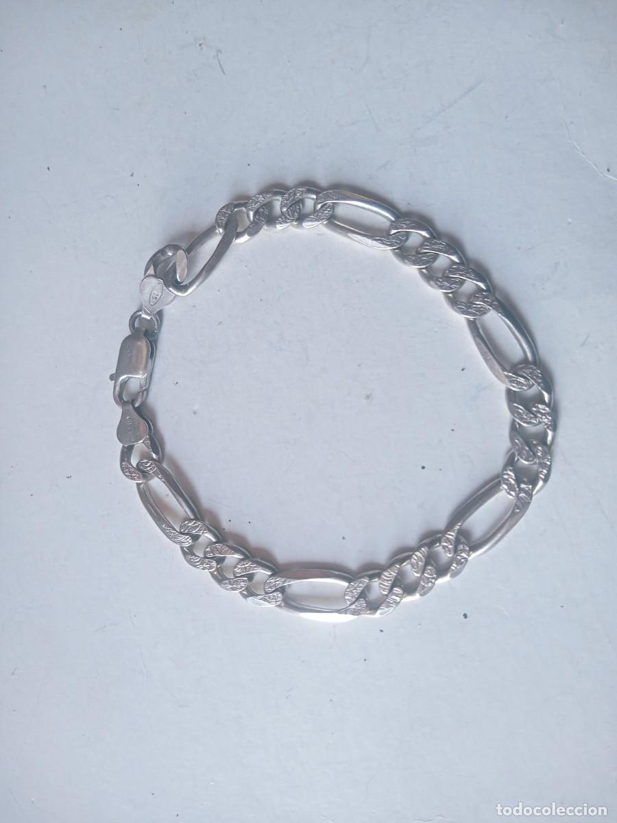 Joyeria: BONITA PULSERA ANTIGUA PLATA 925