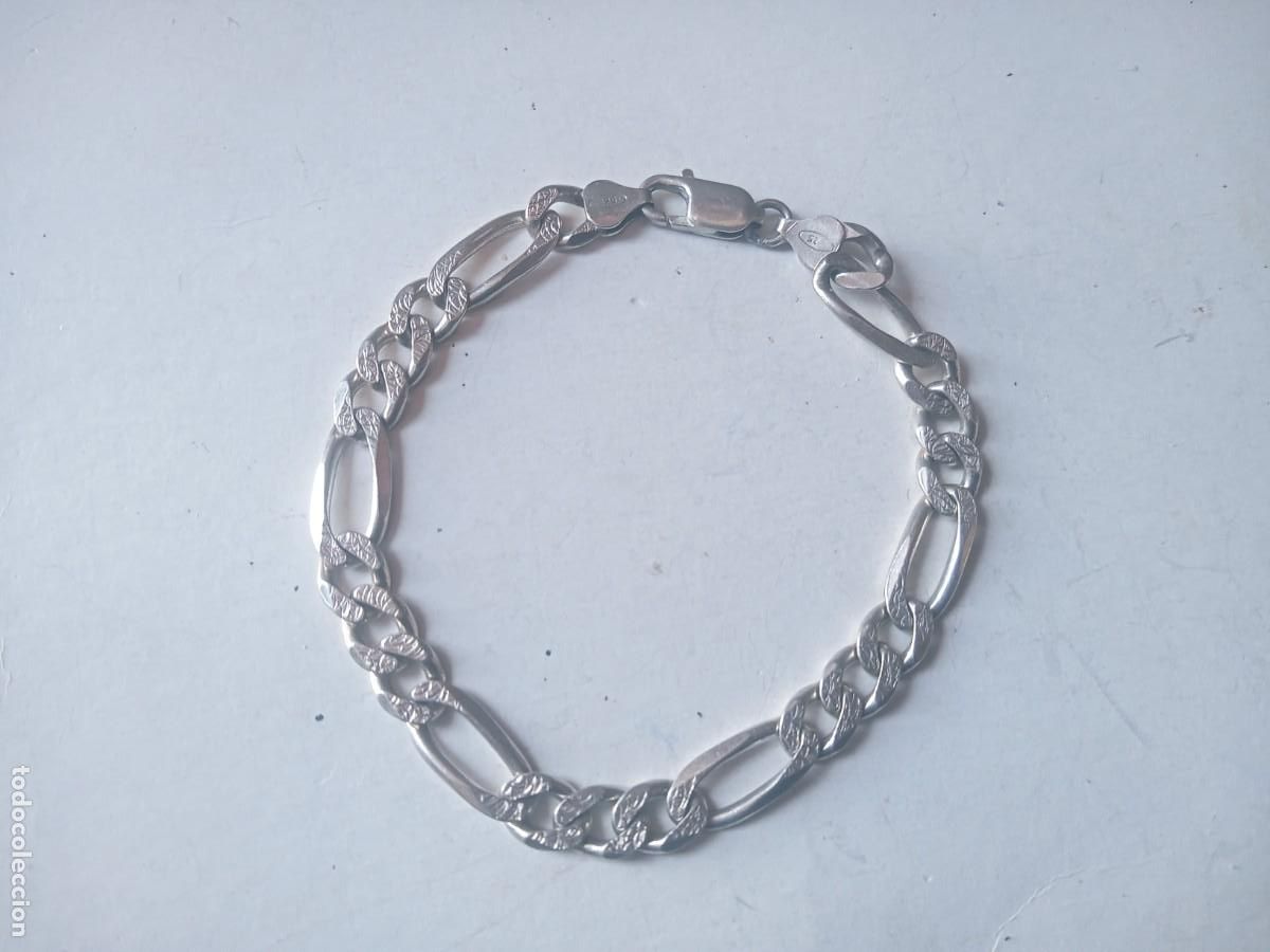 Joyeria: BONITA PULSERA ANTIGUA PLATA 925
