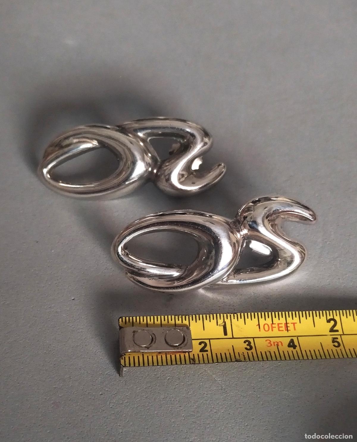Joyeria: Pendientes de plata de ley contrastada, cierre de presi&oacute;n. - Foto 2
