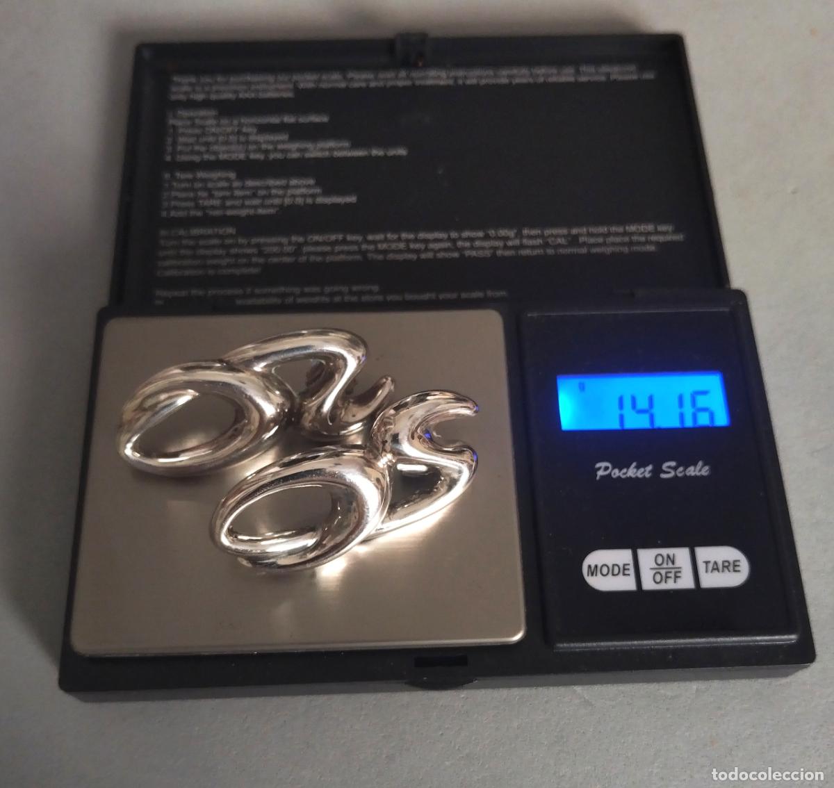 Joyeria: Pendientes de plata de ley contrastada, cierre de presi&oacute;n. - Foto 4