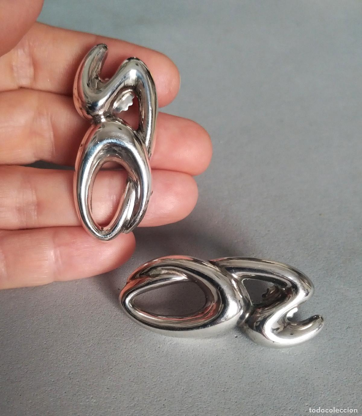 Joyeria: Pendientes de plata de ley contrastada, cierre de presi&oacute;n. - Foto 5