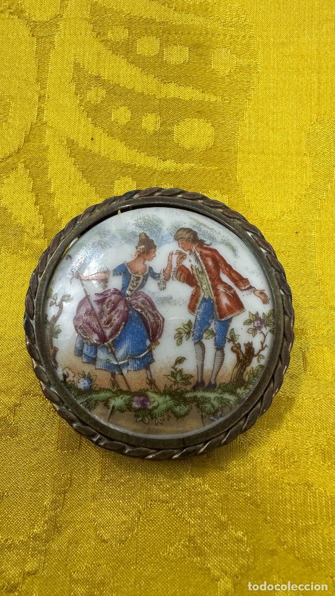 Joyeria: Antiguo broche de escena galana - Foto 2