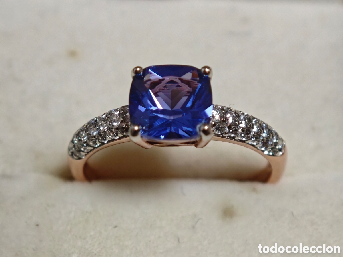 Joyeria: Anillo de plata de ley con tanzanita - Foto 3