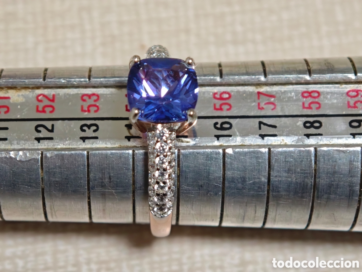 Joyeria: Anillo de plata de ley con tanzanita - Foto 4