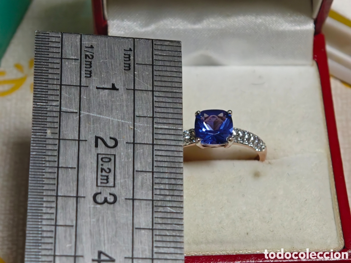 Joyeria: Anillo de plata de ley con tanzanita - Foto 5