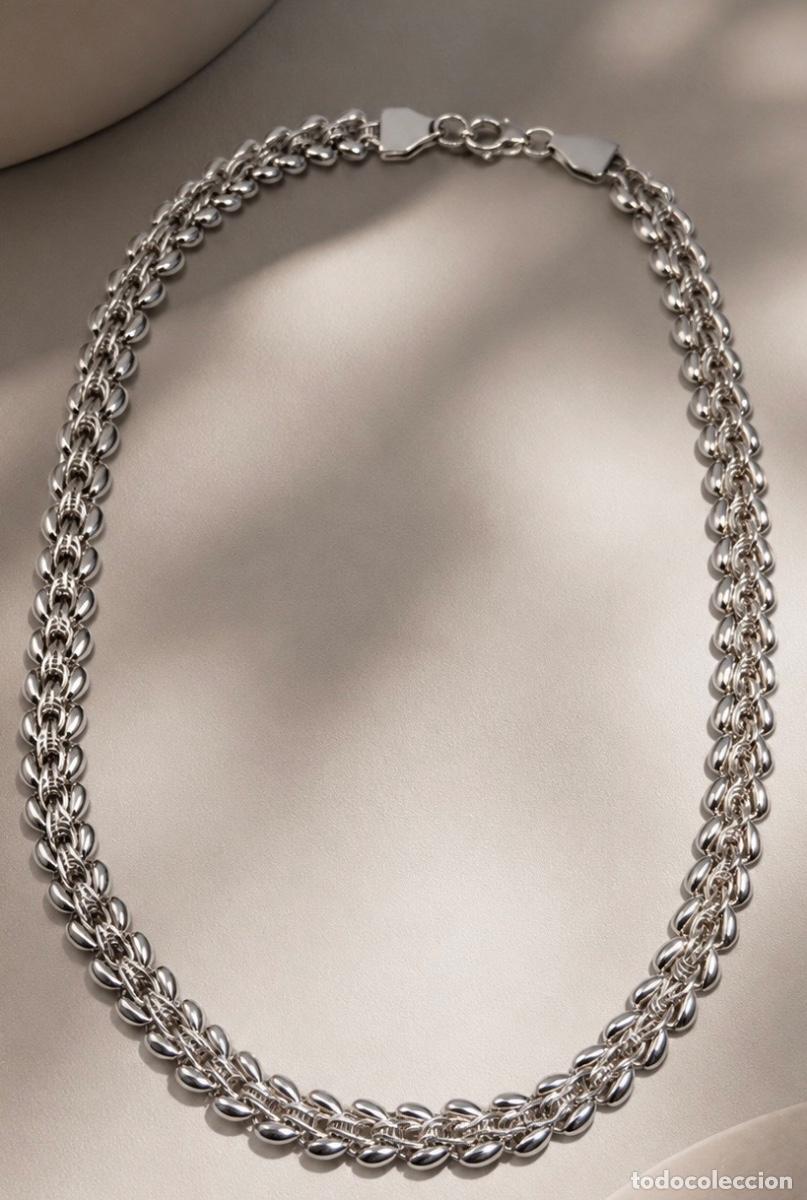 Joalharia: CADENA O COLLAR DE PLATA DE MUJER. NUEVA A ESTRENAR.