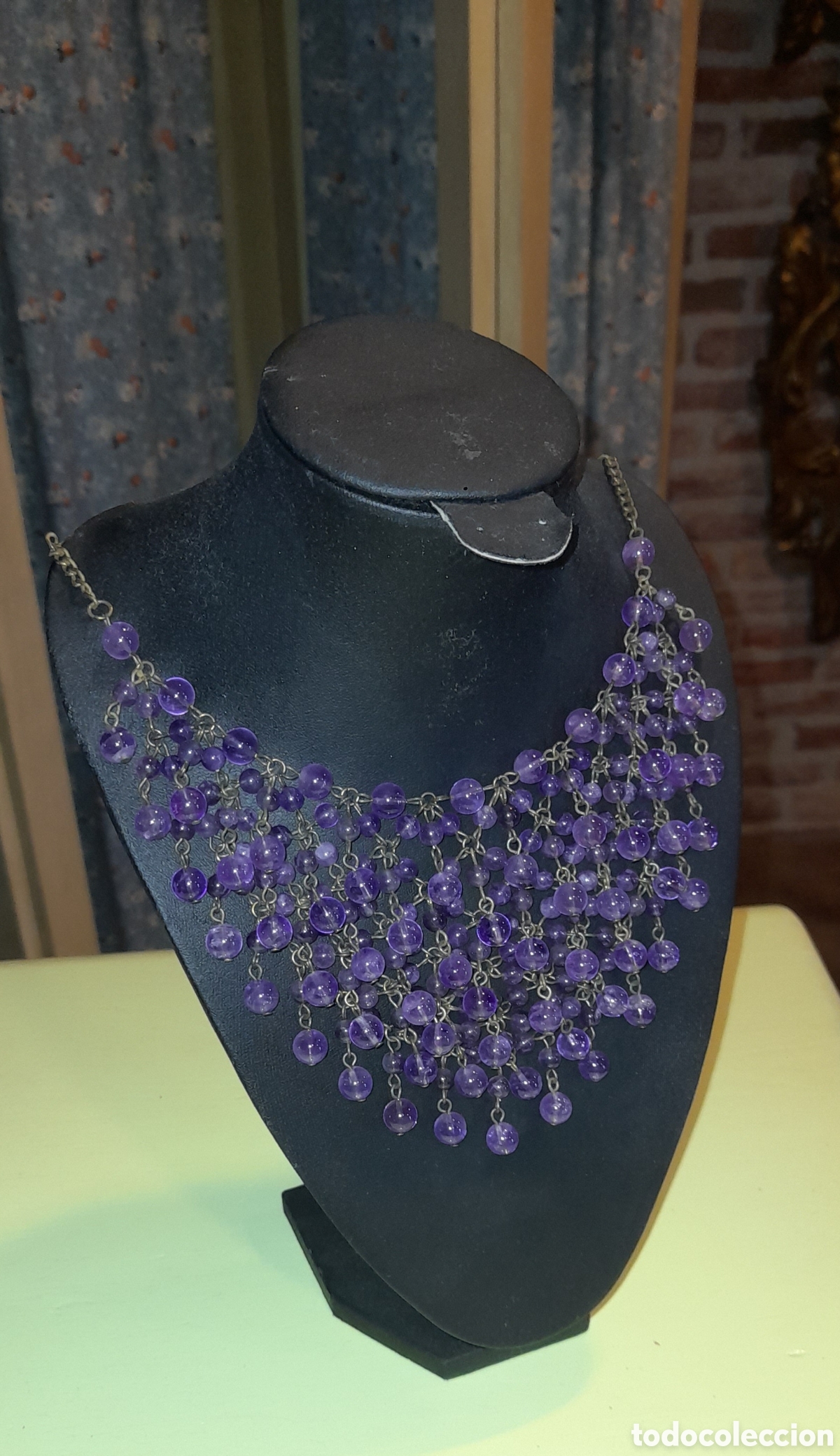 Joyeria: Collar de amatista naturales