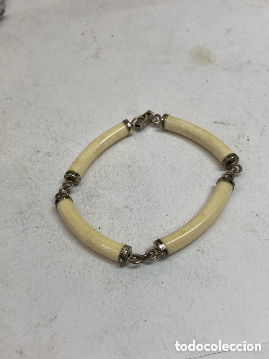 Schmuck: Pulsera de plata hueso Pul382