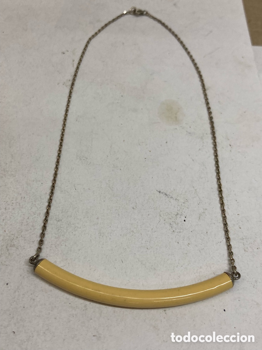 Joyeria: Collar de plata hueso CC460