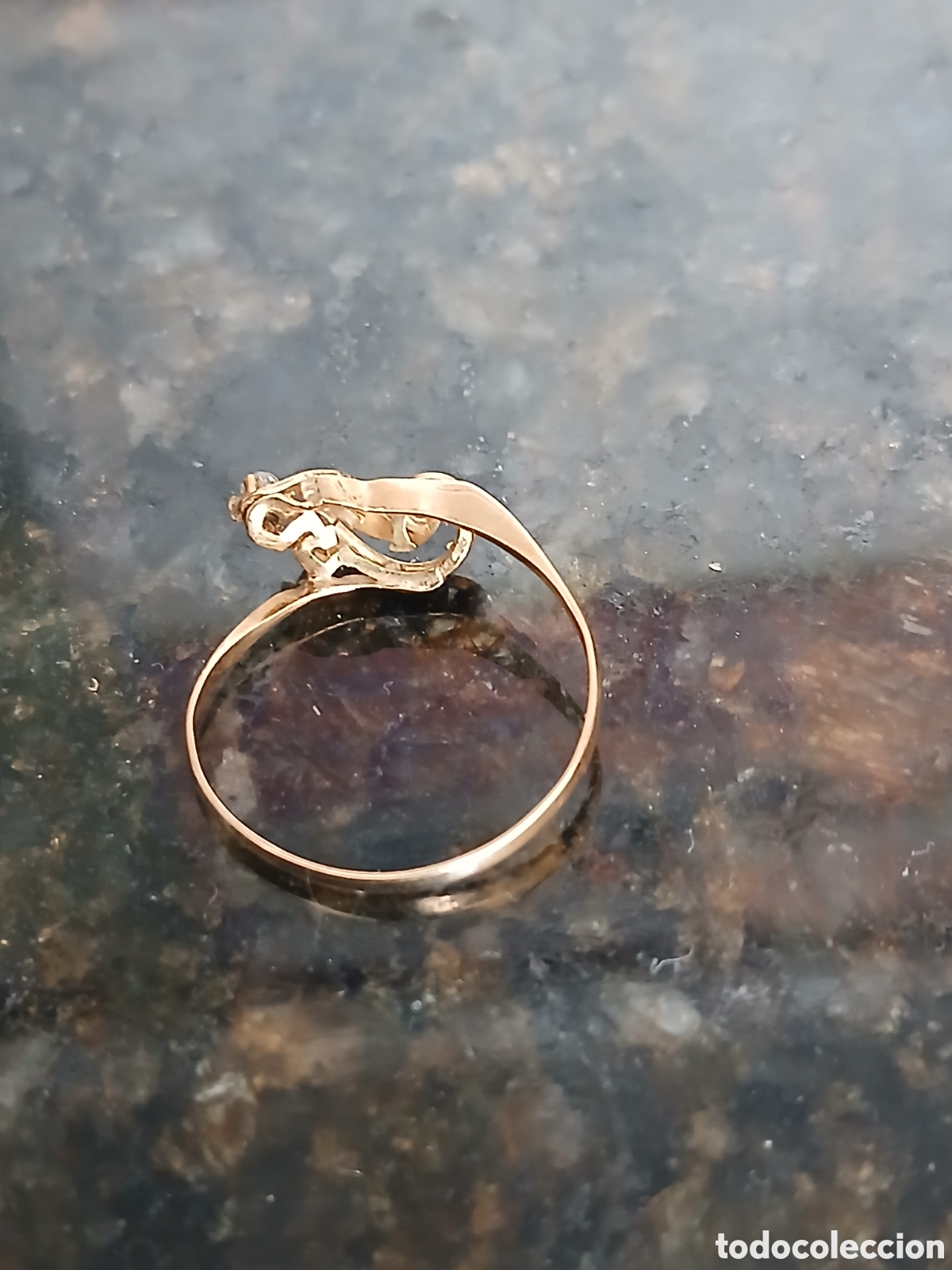 Joyeria: Anillo de oro con circonitas - Foto 2