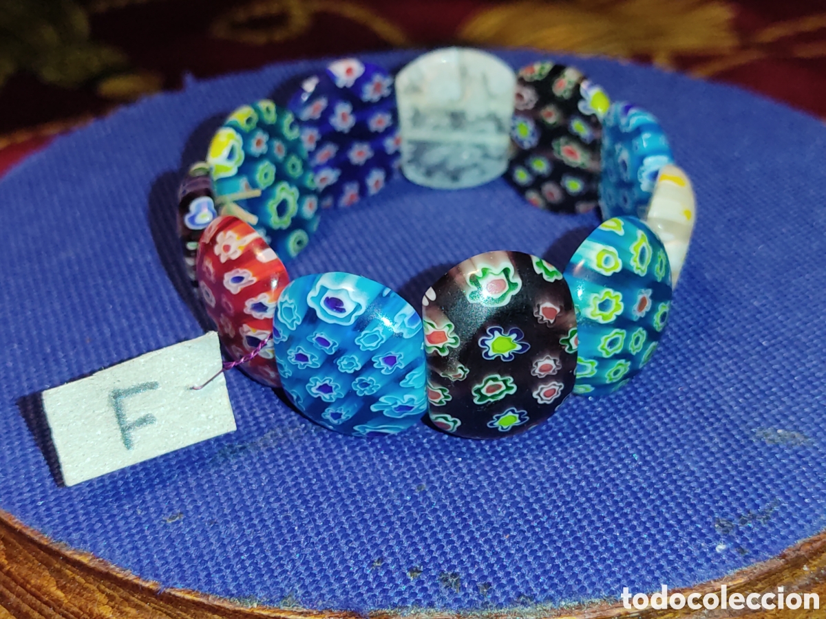 Joyeria: Pulsera de cristal de Murano Millefiori. *F*