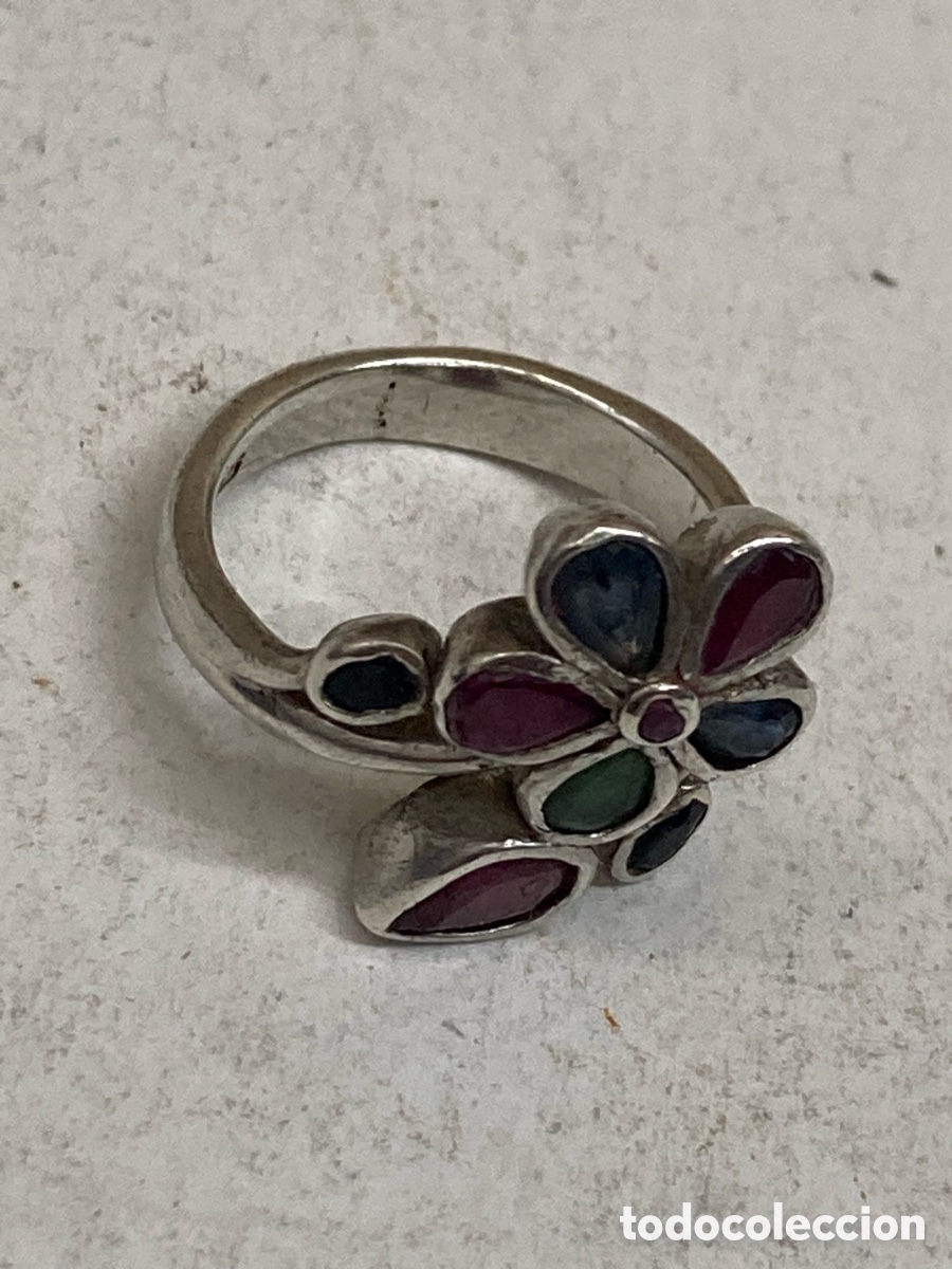 Joyeria: Anillo de plata engastado S481