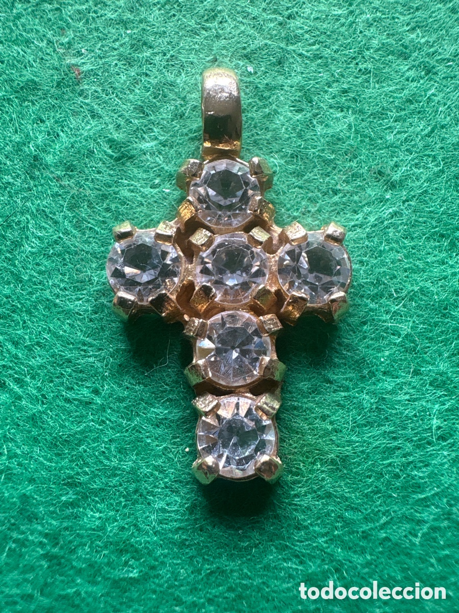Joyeria: Colgante cruz ba&ntilde;o de oro (A6)