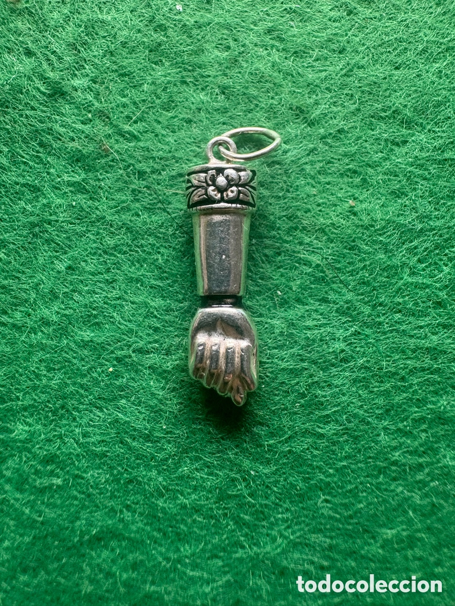 Joyeria: Colgante figa pu&ntilde;o plata de ley (A6)