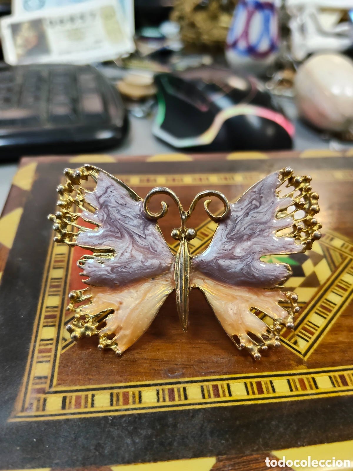Joyeria: Broche solapa de mariposa