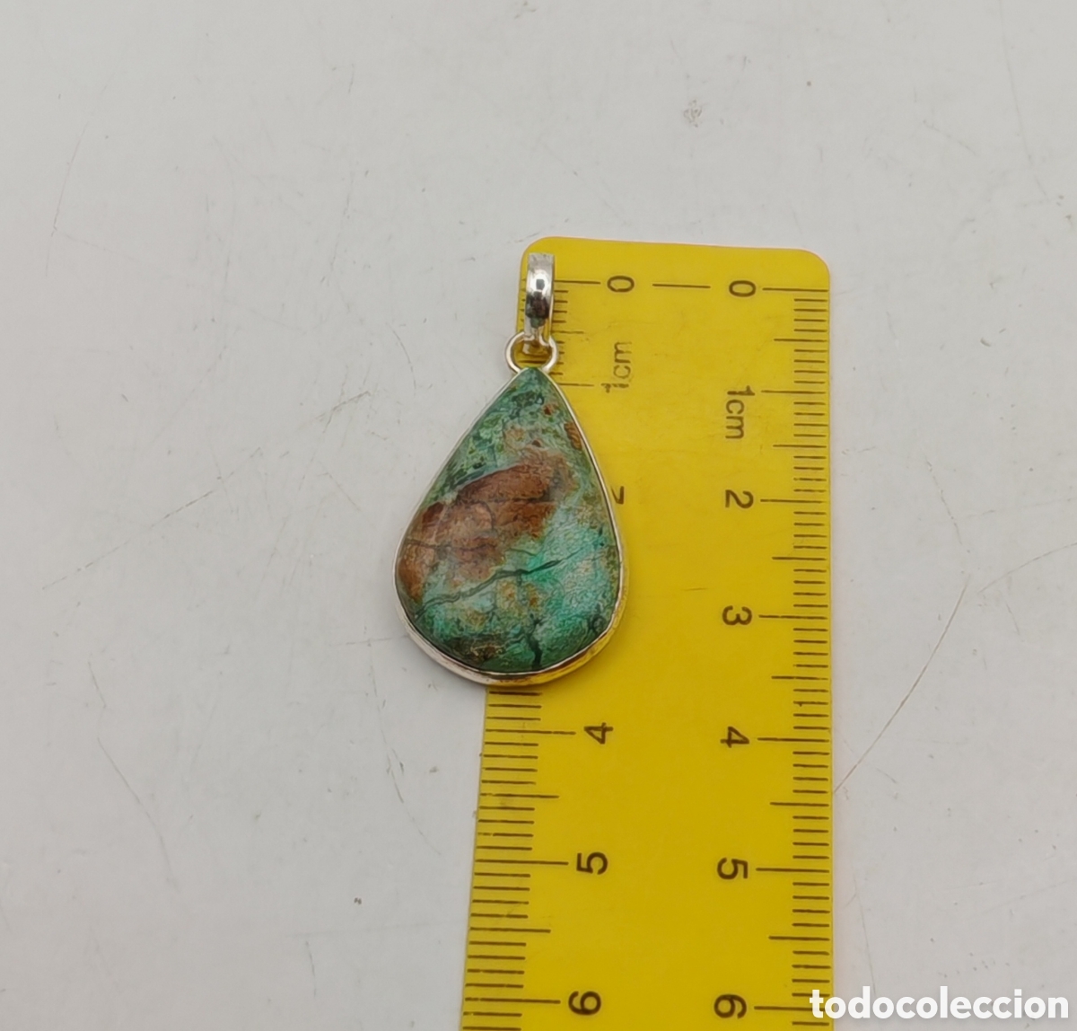 Joyeria: Colgante de Crisocola en Plata de Ley - Foto 3