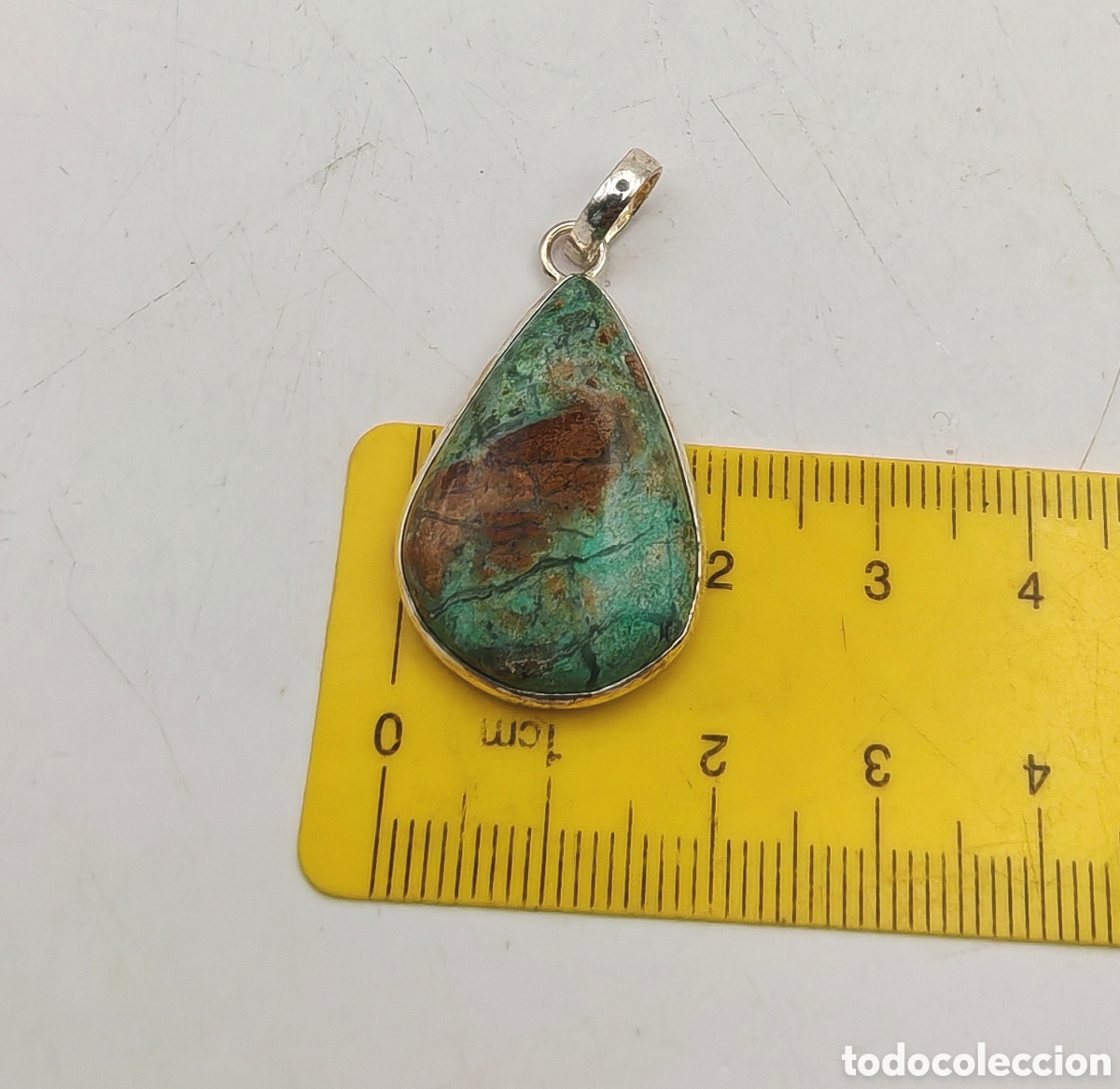Joyeria: Colgante de Crisocola en Plata de Ley - Foto 4