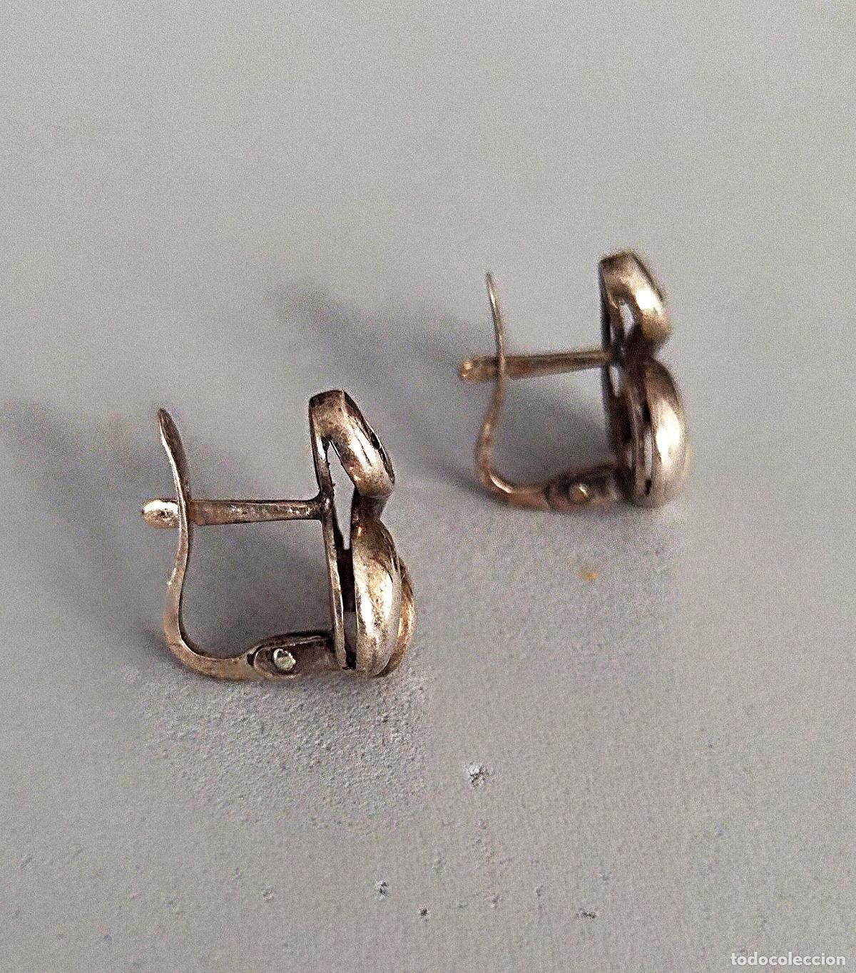 Joyeria: Pendientes de plata de ley, cierre de pala catal&aacute;n. - Foto 4