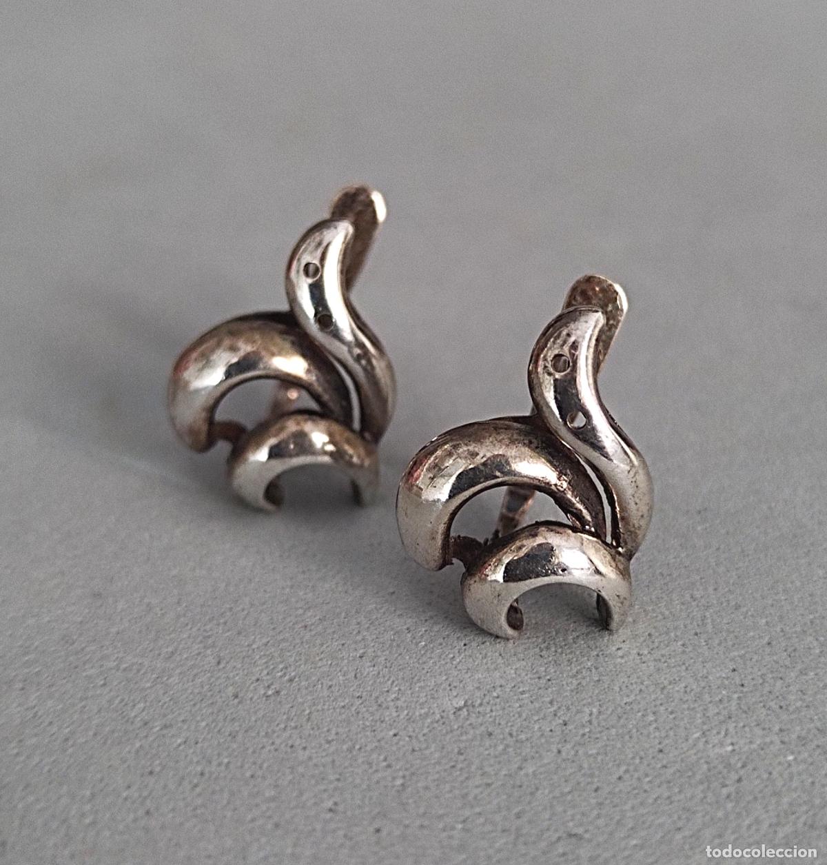 Joyeria: Pendientes de plata de ley, cierre de pala catal&aacute;n. - Foto 5