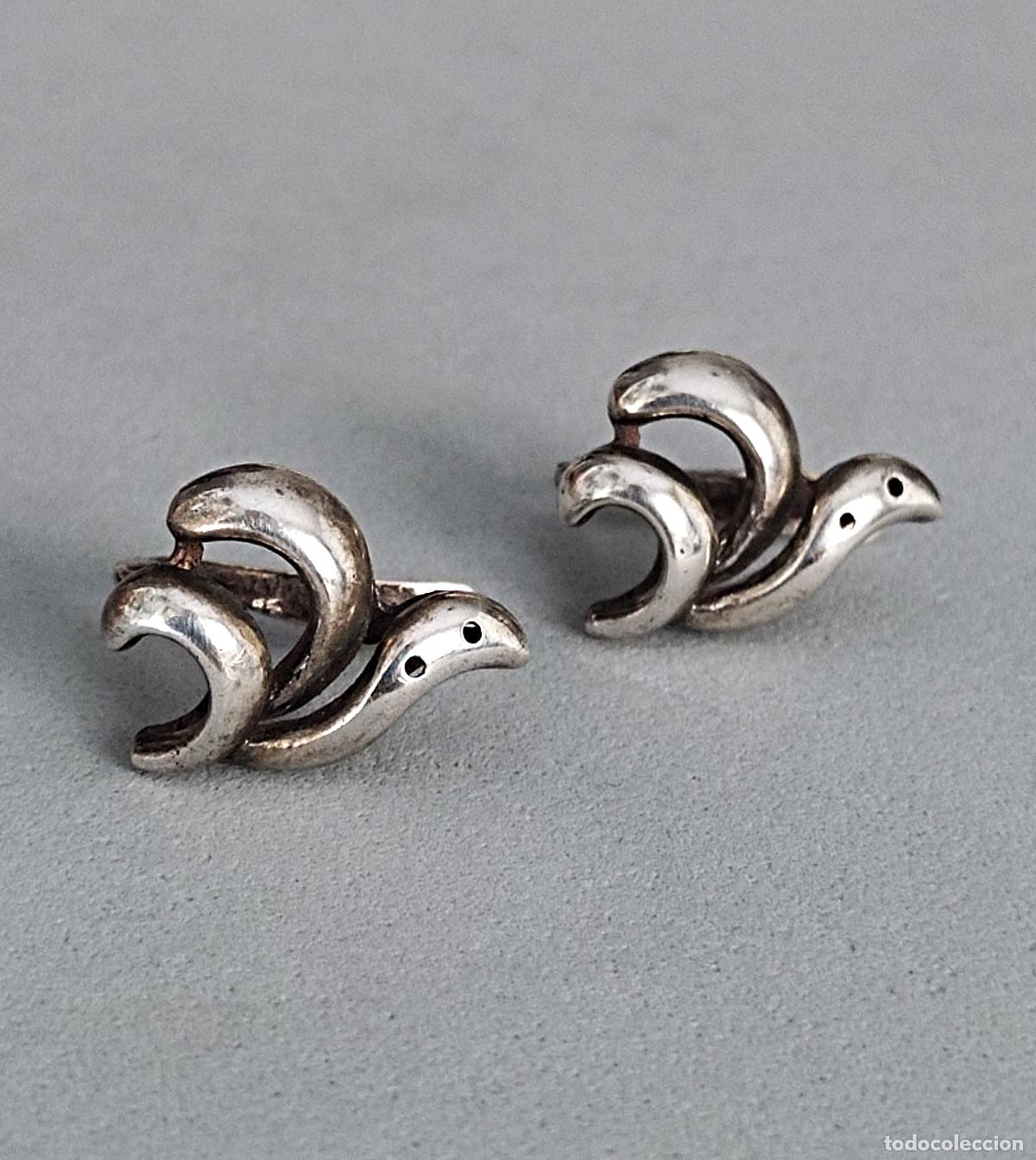 Joyeria: Pendientes de plata de ley, cierre de pala catal&aacute;n. - Foto 6