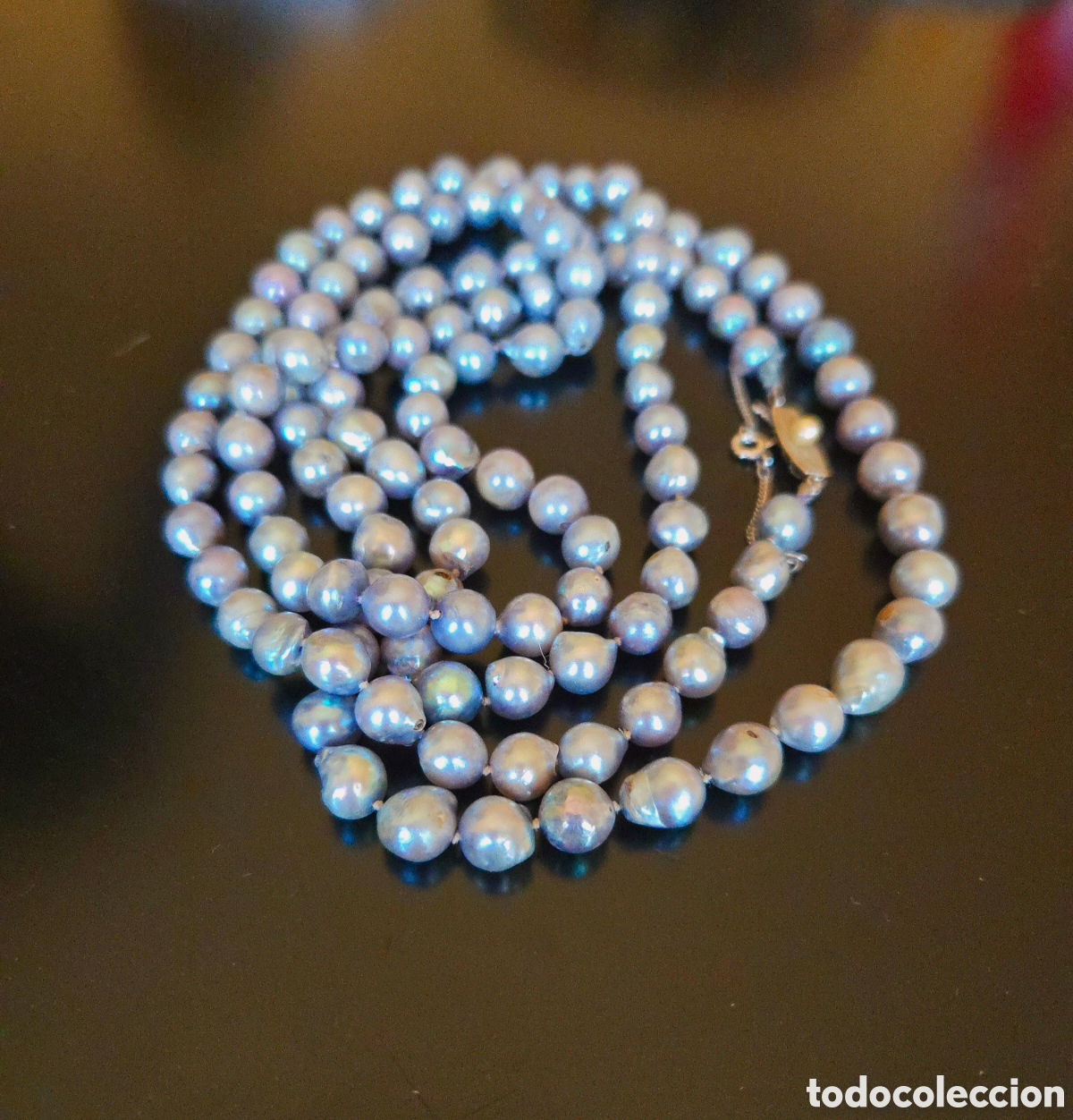 Joyeria: Perlas barrocas de agua dulce con cierre de plata 925.