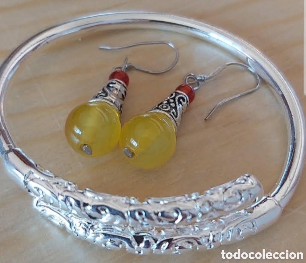 Joyeria: Pulsera y pendientes en Plata tibetana - Foto 1