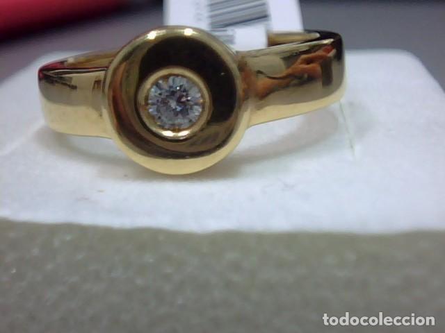 Joyeria: anillo en oro 18 kts con diamante - Foto 2