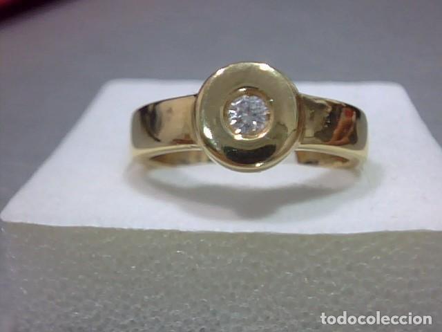 Joyeria: anillo en oro 18 kts con diamante - Foto 3