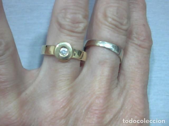 Joyeria: anillo en oro 18 kts con diamante - Foto 4