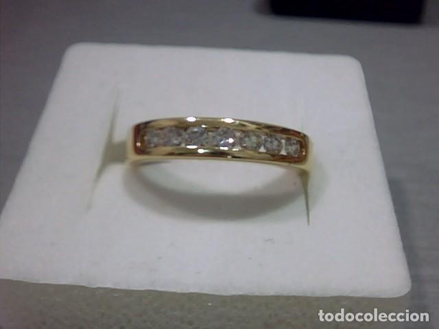 Joyeria: anillo en oro 18 kts con 7 diamantes - Foto 2