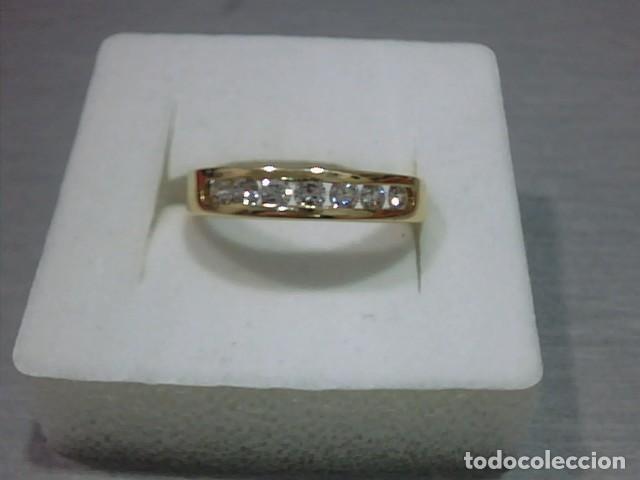 Joyeria: anillo en oro 18 kts con 7 diamantes - Foto 3
